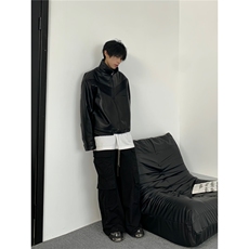W548-P802025秋季新品机车皮衣外套美式男女百搭宽松夹克ins潮服，男装皮衣，星座911-1