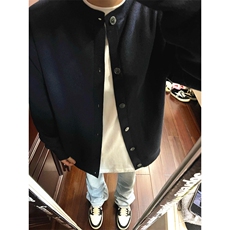 黑色毛衣开衫外套男慵懒风秋季痞帅cleanfit休闲针织衫MG13，男装针织衫/毛衣，星座1116A（原606A-3）