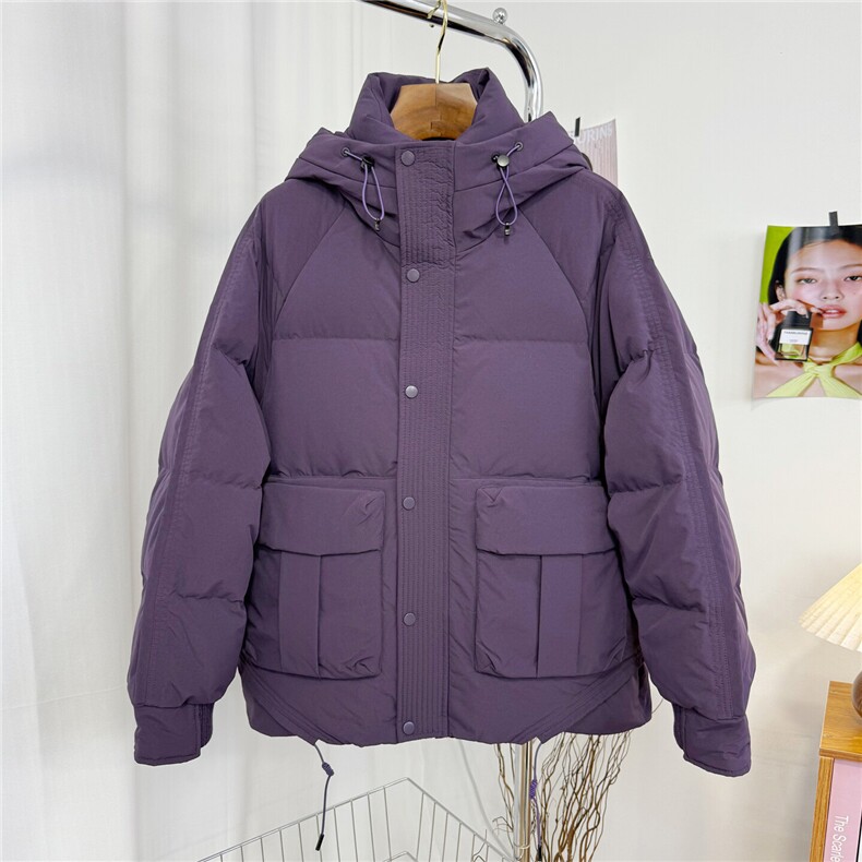 2025新款男士连帽大口袋工装短款羽绒服外套D213-7128-P460，男装羽绒服，电商D213