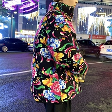 MY204东北新大花加厚保暖风特色棉衣外套棉服面包服男女棉袄，男装棉衣，星座115A(原星座507）