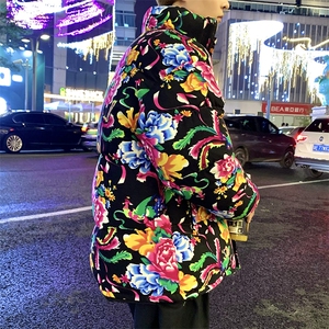 MY204东北新大花加厚保暖风特色棉衣外套棉服面包服男女棉袄图片