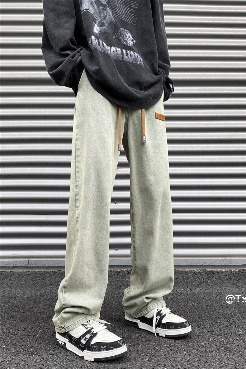品质休闲牛仔裤男贴标长裤vibe高街百搭裤子B315-K5550-P45控58,男装牛仔裤,电商B315