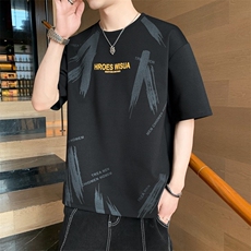 短袖T恤男夏季薄款圆领百搭潮流半袖宽松上衣DXA27-P20，男装T恤，星座208-5