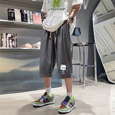 冰丝七分裤男大码速干短裤男五分裤车景风格QK72400-P25，男装休闲裤，电商A040