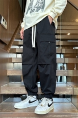 抖音品质春季潮流新款户外松紧宽松休闲裤A409-1，男装休闲裤，电商A409-1