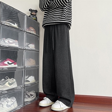 YK86119-P45聚酯纤维人字纹秋冬美式复古运动裤子，女装休闲裤，电商A086-1