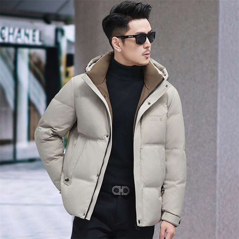 帽子可脱卸男士加厚羽绒服基础主推大货,男装羽绒服,钱塘207-1