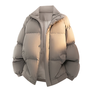 新款冬季羽绒立领PU皮棉服棉袄韩版宽松外套A436-2522-P80图片