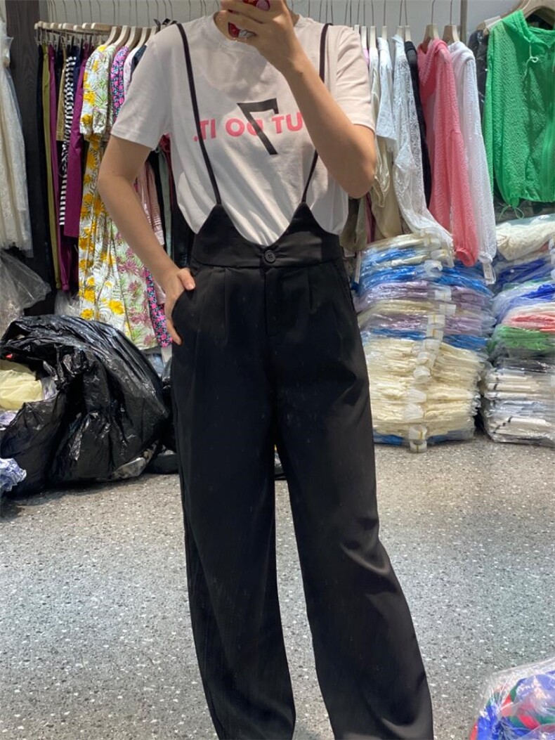夏季新款韩版洋气减龄背带裤,女装其它,L·H·X