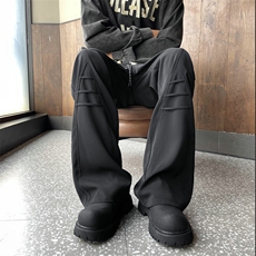 个性设计微喇西裤美式高街高个子微喇休闲西裤504-K212-特P30，男装西裤，星座504