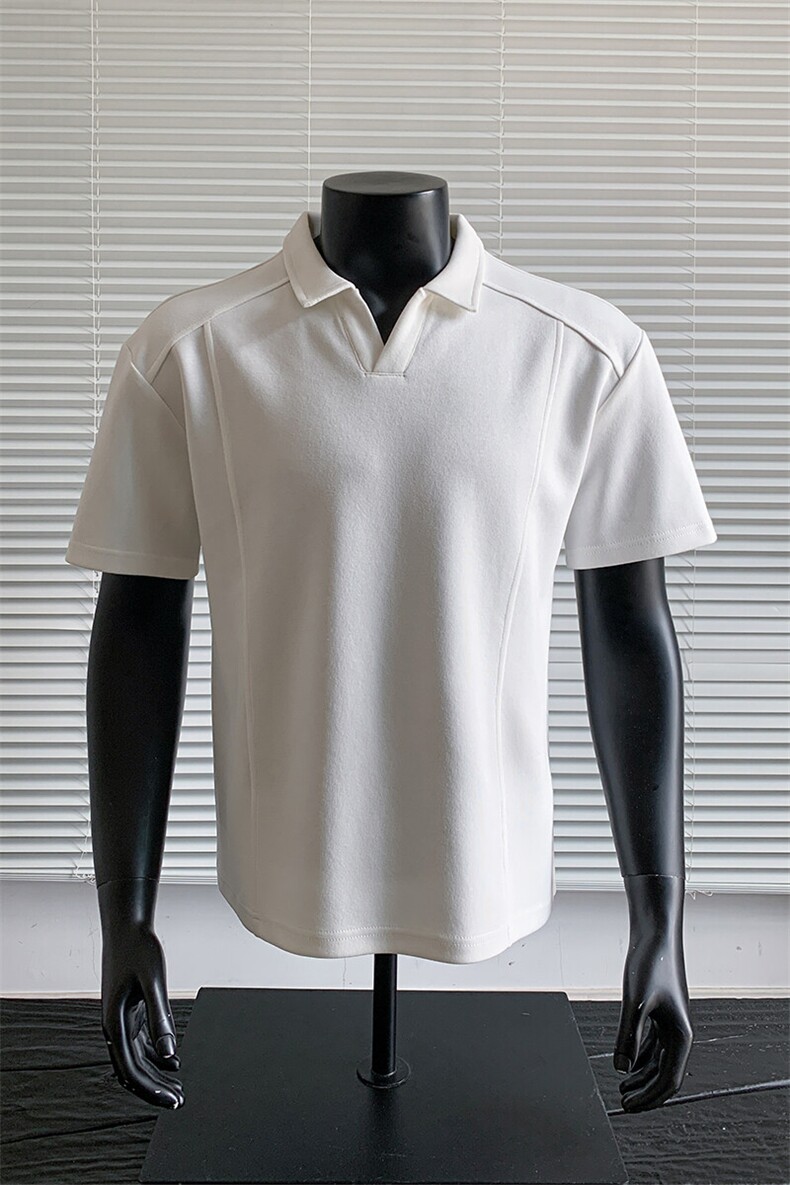 主推重磅POLO衫夏季短袖翻领半袖上衣cleanfit正肩t恤衫S419特28,男装Polo衫,电商A233-1