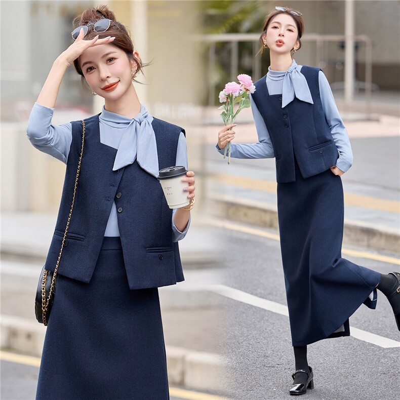 小香风套装裙2025早秋季新款巨好看的富家千金职业气质一整套穿搭，女装套装/套裙，意芙