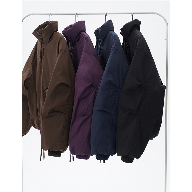 无影墙冬装美式立领面包服短款情侣宽松棉服外套男H1169特P100，男装棉衣，电商A341