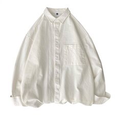 2021春秋季新款男士长袖衬衫纯色韩版休闲工装衬衣202-7-GC15，男装衬衫，星座1302