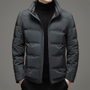 新款冬季中青年男立领短款羽绒服爸爸装厚棉衣外套DFLDY7008-P285图片