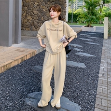 新品现货连帽卫衣发泡卫衣套装6912-P165-K228，女装套装/套裙，2C317