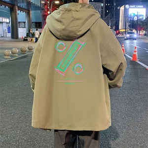 JK41171-P85 加棉款-P115 纯棉连帽夹克男士大码工装夹克男外套男图片