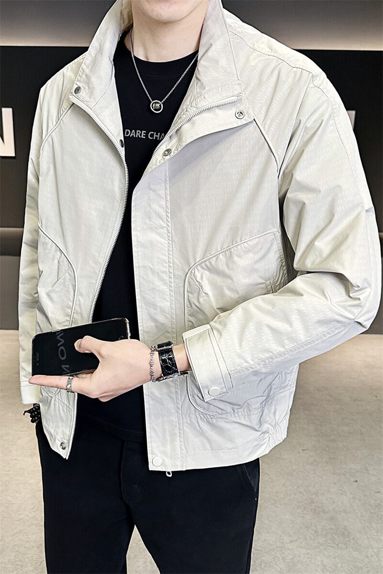 抖音立领休闲百搭外套男装夹克C317-7066-P110,男装夹克,电商C317
