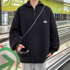 文艺长袖毛衣简约时尚日系气质慵懒流行百搭原宿潮流SW7317，男装针织衫/毛衣，星座516A
