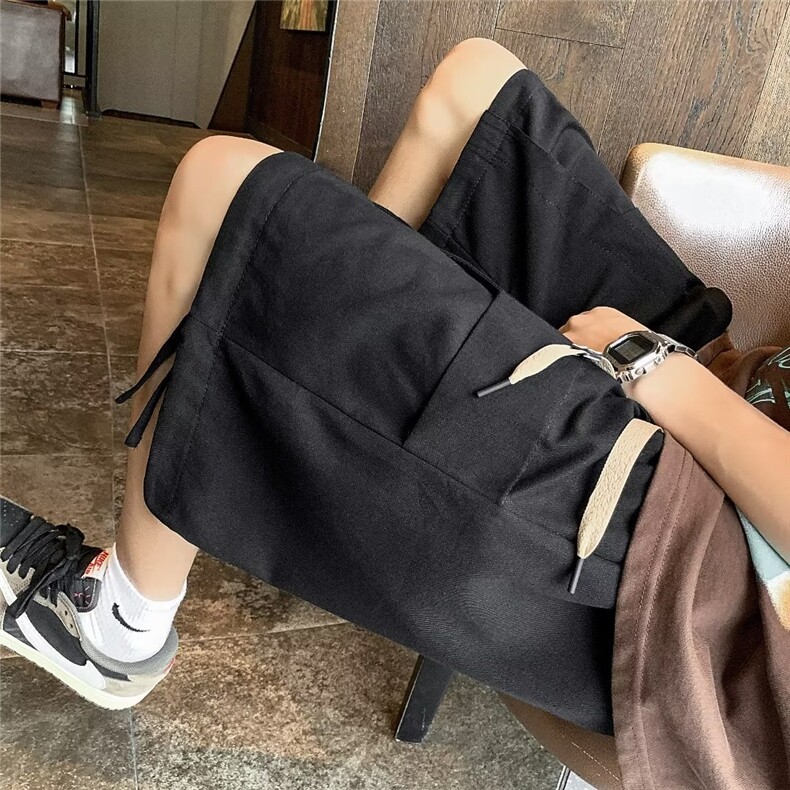 美式复古工装风短裤男夏季五分休闲裤P35,男装休闲裤,星座1116-2