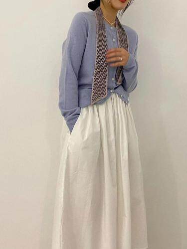 春天白色半裙真的巨百搭的～，女装半身裙，LUCY