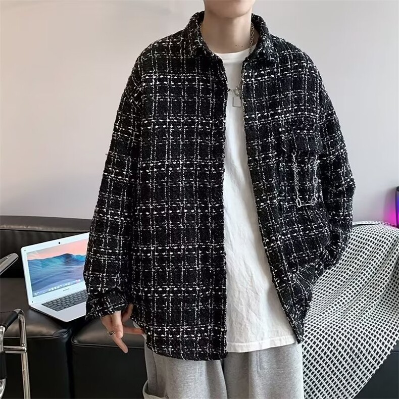 春秋季潮流ins小香风外套男设计感痞帅工装夹克上衣W7070-P44,男装夹克,星座512-2