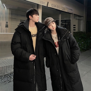 羽绒服男冬季港风连帽休闲长款情侣白鸭绒外套YR926-P205(控价258