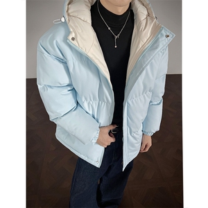 支持二开 冬装加棉加厚连帽棉服男女大码棉衣外套面包服 M811-P70图片