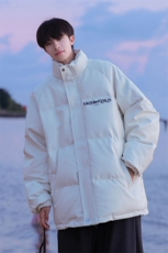 港风鳄鱼纹棉衣男手塞棉夹克PU皮棉服外套男8507P120控158，男装夹克，星座227-7