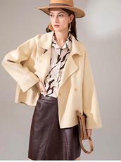 双面羊绒大衣全毛，其它，方氏佰慧