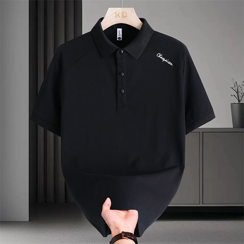 抖音直播夏季男士商务休闲潮流百搭翻领POLO衫短袖T恤2506P42，男装T恤，电商B226