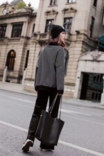 条纹高领卫衣，女装卫衣/绒衫，月光水岸