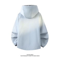 防水冲锋衣夹克复古工装连帽户外登山服男女款C61320-TP4589，男装夹克，电商A102