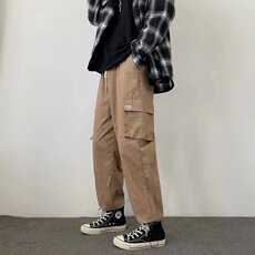 纯棉男士秋冬季潮牌ins宽松运动裤束脚休闲长裤A527P35，男装休闲裤，星座1116-2