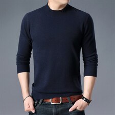 M21MRH006限价799元男士冬季新款长袖圆领纯山羊绒针织衫休闲P500,男装针织衫/毛衣,电商B360
