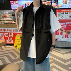 马甲男韩版潮流高街帅气2023春夏季新款ins宽松百搭外套W4760-P53，男装背心/马甲，星座412-2
