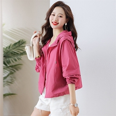 防晒外套女夏季纯色简约气质空调衫，女装连衣裙，芙芮