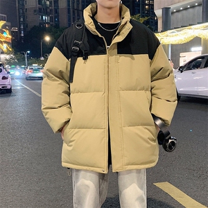 现货港风棉衣男立领二开撞色加厚棉袄DSA157B-M88888-特P65图片