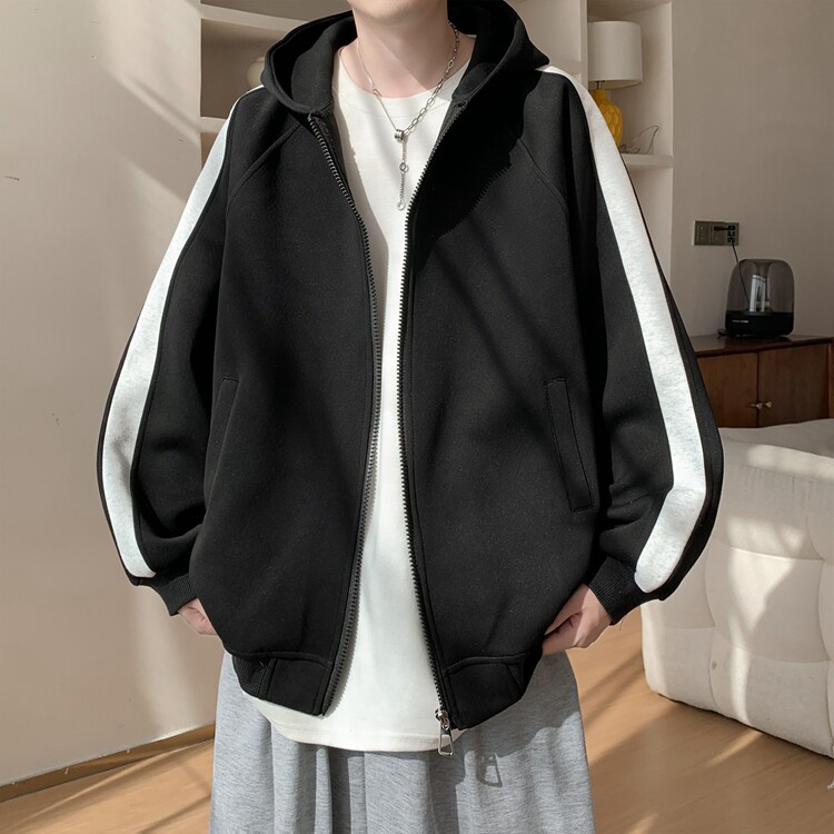 外套男2025新款春秋款潮流运动秋季夹克ins潮牌港风日系宽松上衣图片