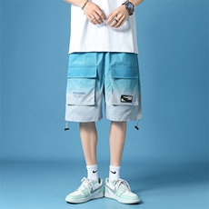 2021年夏季渐变六色休闲短裤男潮流五分裤DS-C407-2029-P40，男装休闲裤，电商C323-1
