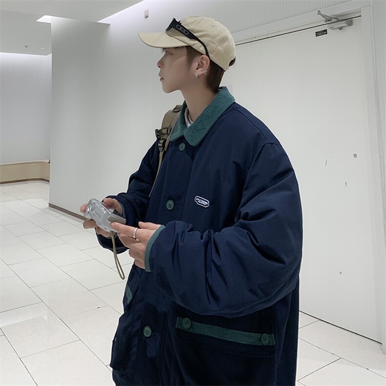 2022外套男秋冬韩版潮流潮牌棉服男休闲百搭秋季上衣服M0814-P85,男装棉衣,星座308B-1