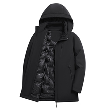 主推中年轻薄90绒羽绒服外套男士冬款休闲中老年羽绒服大衣，男装羽绒服，钱塘723