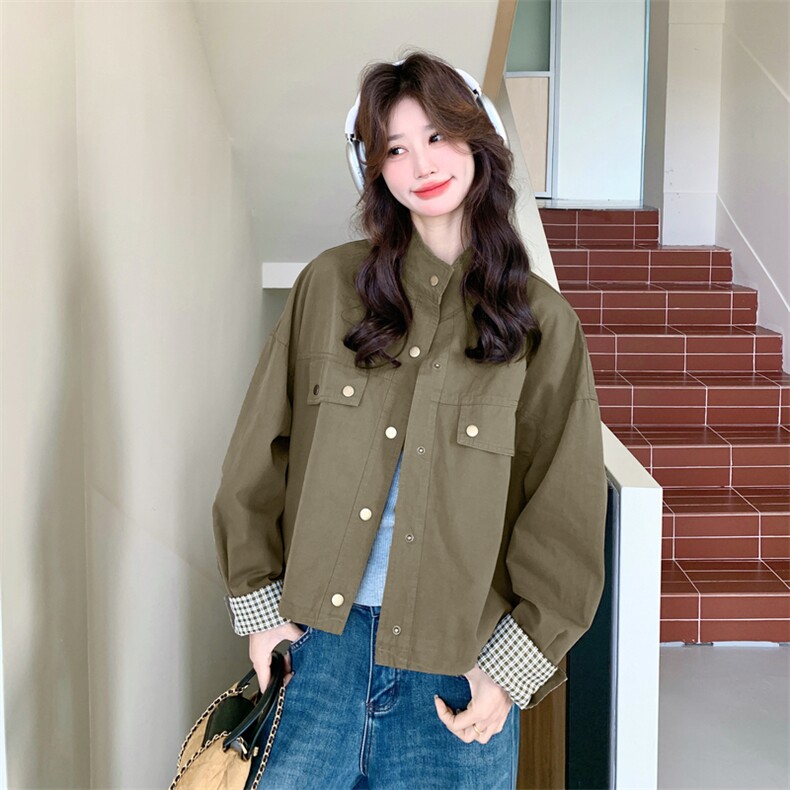 有货军绿色外套2C198-6829-P155K248,女装短外套,2C198