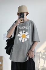 大货夏款小雏菊印花短袖男圆领短袖T恤潮T恤衫T3028，男装T恤，星座1013-1
