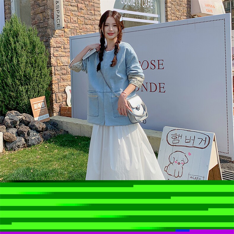 新款设计感轻奢两面穿风牛仔外套2C2851013P165K248,女装短外套,2C285