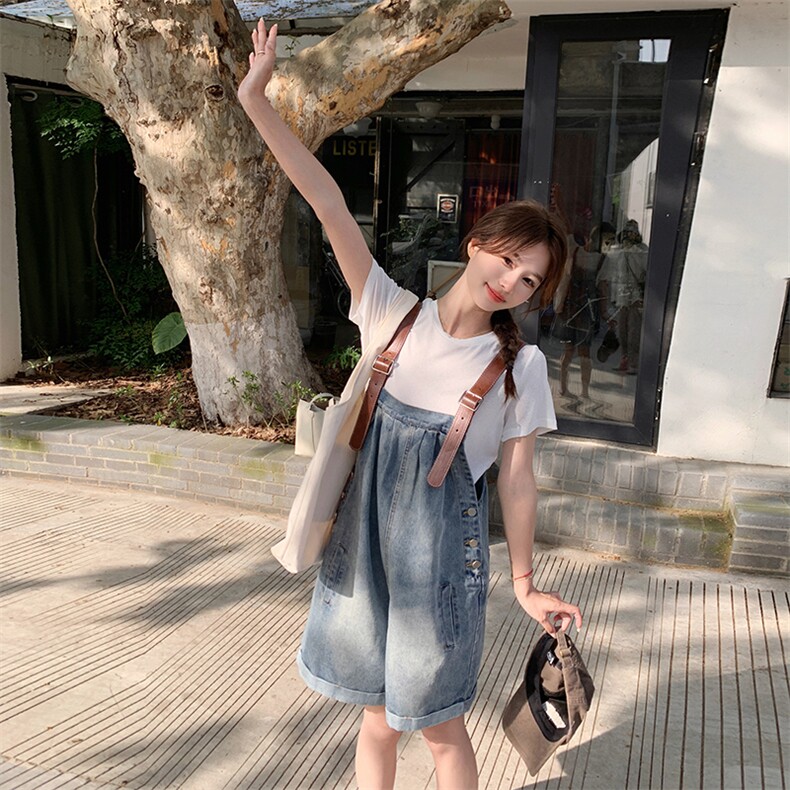 2025夏季背带裤连身裤两件套套装连体裤2C133-991-P125-K178,女装套装/套裙,2C133