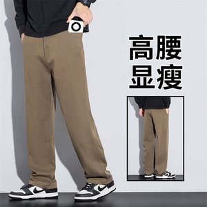 秋冬季新款男士休闲百搭休闲裤 秋季厚款青年显瘦显高宽松裤Y8108图片