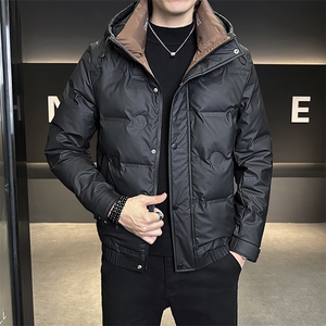 Q2-3J-2126 控239 男士连帽羽绒服冬季通勤加厚冬装外套时尚百搭图片