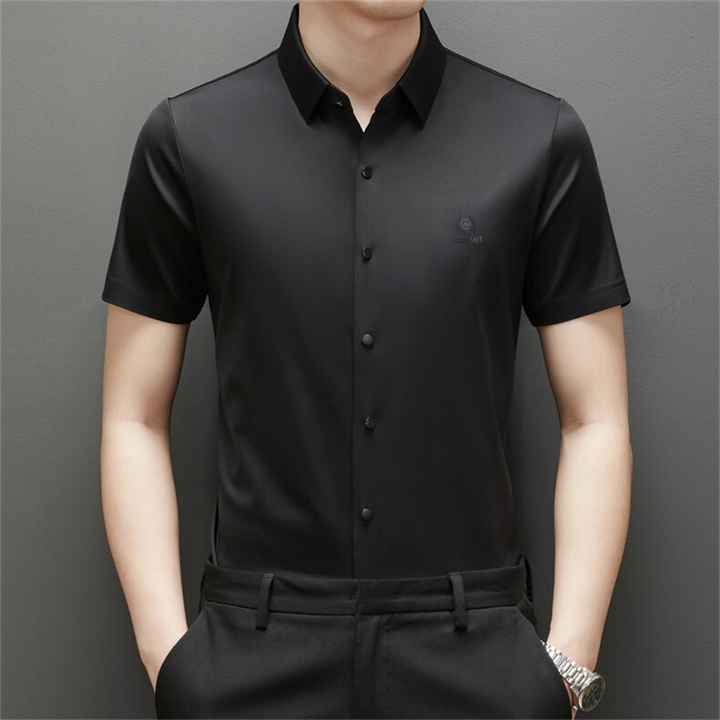 BA9601钱塘2020-2夏季男士精品休闲商务短袖衬衫主推P55,男装衬衫,钱塘207-2