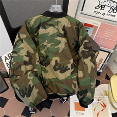 美式破坏工装战术双面穿加厚连帽迷彩座山雕夹克外套M9023P100，男装夹克，星座1116-2